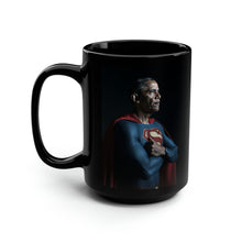 Load image into Gallery viewer, Super-Obama: The Man of Hope Black Mug, 15oz
